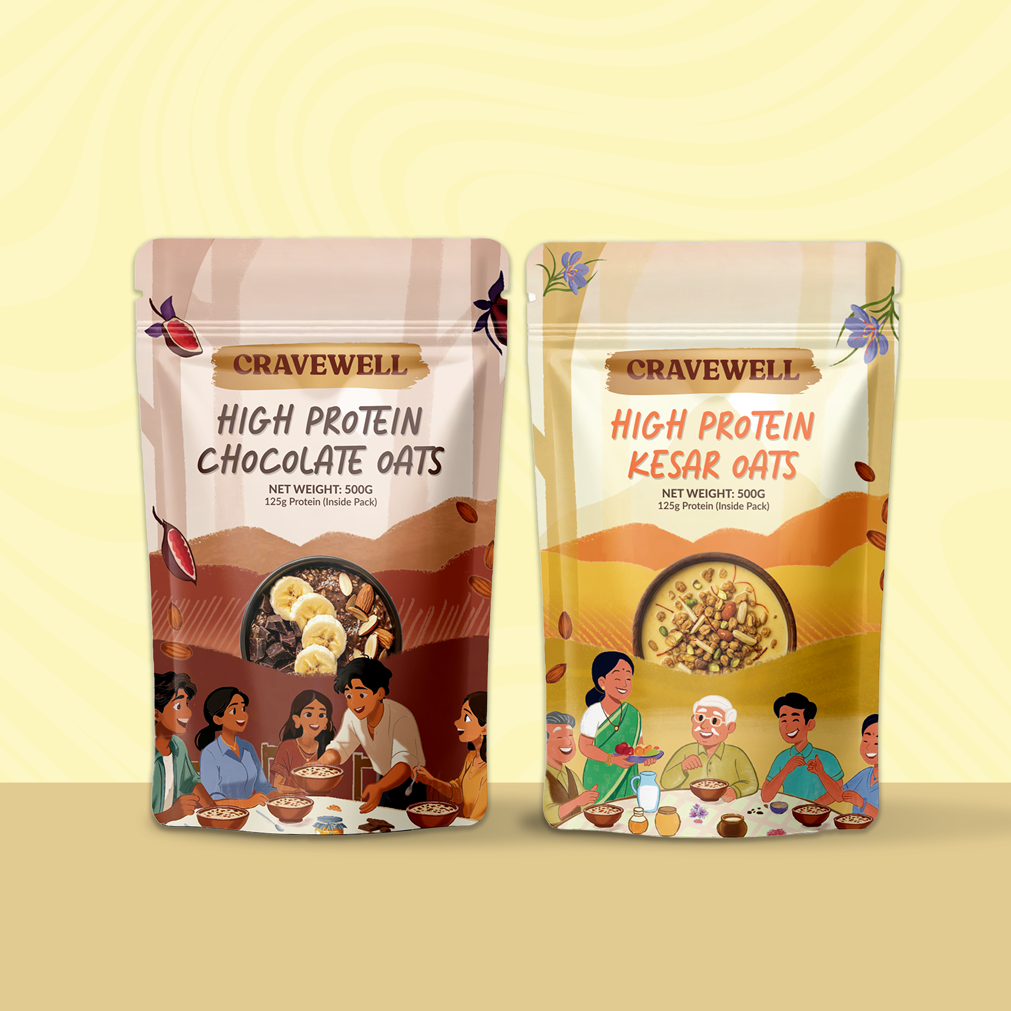 Protein Breakfast Bundle – Oats + Chocolate Powder